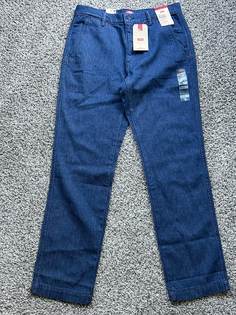 Levis XX Chino Relaxed Straight Leg Denim Men's Size 30x32 Blue Pants